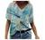 SNKSDGM Women's Summer Short Sleeve V Neck T Shirts Casual Floral Print Blouses Tee Shirt Loose Fit Tunic Tops for Women