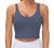 Women’s Longline Sports Bra Wirefree Padded Medium Support Yoga Bras Gym Running Workout Tank Tops