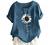 Womens Plus Size Buttons Short Sleeve Cotton Linen T Shirts Cute Dandelion Boho Floral Tee Tshirt Crewneck Summer Tops