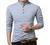 KUYIGO Men’s Casual Slim Fit Shirts Pure Color Long Sleeve Polo Fashion T-Shirts