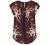 Milumia Women's Elegant Floral Print Petal Cap Sleeve Pleated Vacation Office Work Blouse Top