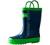 OAKI Kids Waterproof Rubber Rain Boots with Easy-On Handles