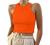 KAMISSY Women Basic Crew Neck Crop Tank Top Solid Rib-Knit Binding Crop Top