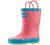 OAKI Kids Waterproof Rubber Rain Boots with Easy-On Handles