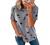 Biucly Womens Short Sleeve Crewneck Shirts Loose Casual Tee T-Shirt