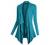 Urban CoCo Women's Drape Front Open Cardigan Long Sleeve Irregular Hem