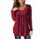 BeadChica Women's Casual Tunic Tops To Wear With Leggings Long Sleeve Henley Blouses Botton Up Shirts