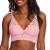 Pure Comfort Lace Bralette, Padded Wireless Bra, Convertible Longline Halter Bralette with Soft Foam Cups