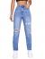 SweatyRocks Women's High Waist Slant Pocket Denim Jeans Ripped Straight Leg Pants