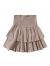 SheIn Women's Solid Shirred High Waist Layered Ruffle Hem Flared Mini Skirt