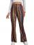 SOLY HUX Women's Print Elastic High Waisted Flare Leg Bell Bottom Pants