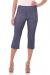 Rekucci Women's Ease into Comfort Capri with Button Detail