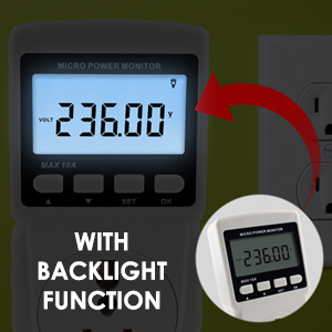 Digital Power Meter Wattmeter Energy Consumption Meter