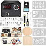 Wood Burning Kit,Wood Burning Tool,Wood Burner Tool,Wood Burning Tips,Pyrography Kit,Wood-Burning Kits Adults Beginners Pen Single Pen,Warm Reminder for Australian Users, USE Voltage 110~127V