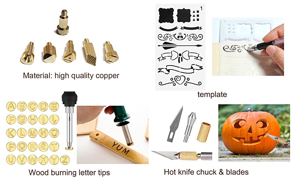 wood burning tips kit