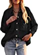 Dokotoo Womens Corduroy Long Sleeve Button Down Shirts Casual Jacket Tops Shacket