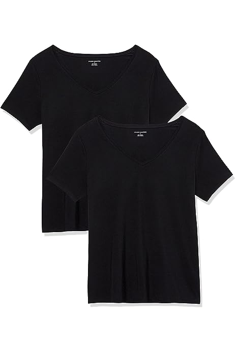 Women's Classic-Fit Short-Sleeve V-Neck T-Shirt, Multipacks