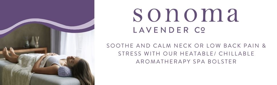 sonoma lavender spa bolster neck roll pillow