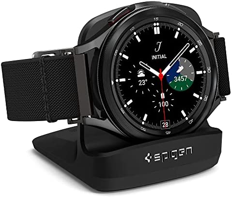 Spigen S352 Designed for Galaxy Watch 4 Stand/Galaxy Watch 4 Classic Stand/Galaxy Watch 3 Stand/Galaxy Watch Active Stand - Black