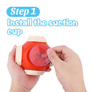 Install the suction cup