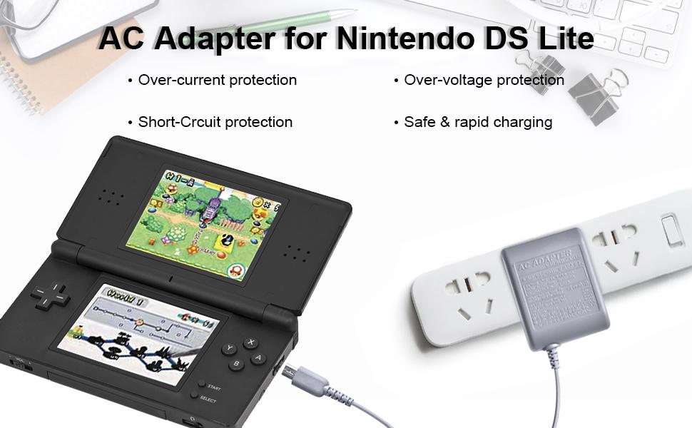 AC Power Adapter Charger and Stylus Pen for Nintendo DS Lite Systems