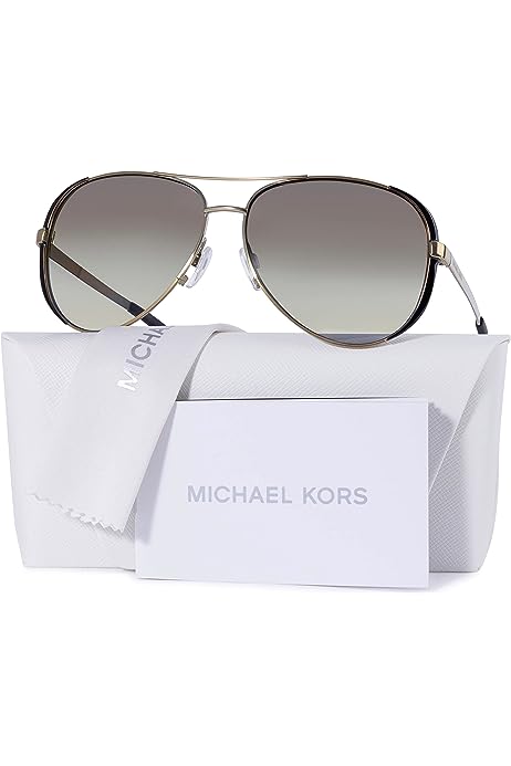 MK5004 CHELSEA Aviator Sunglasses For Women + BUNDLE with Designer iWear Eyewear Care Kit