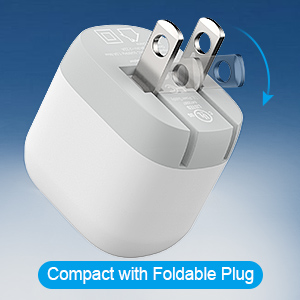 Compact with Foldable Plug