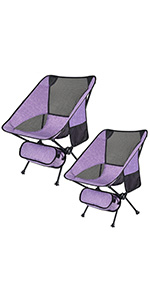 2pcs folding camping chair