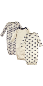 organic baby gown, baby bedding, baby sleep