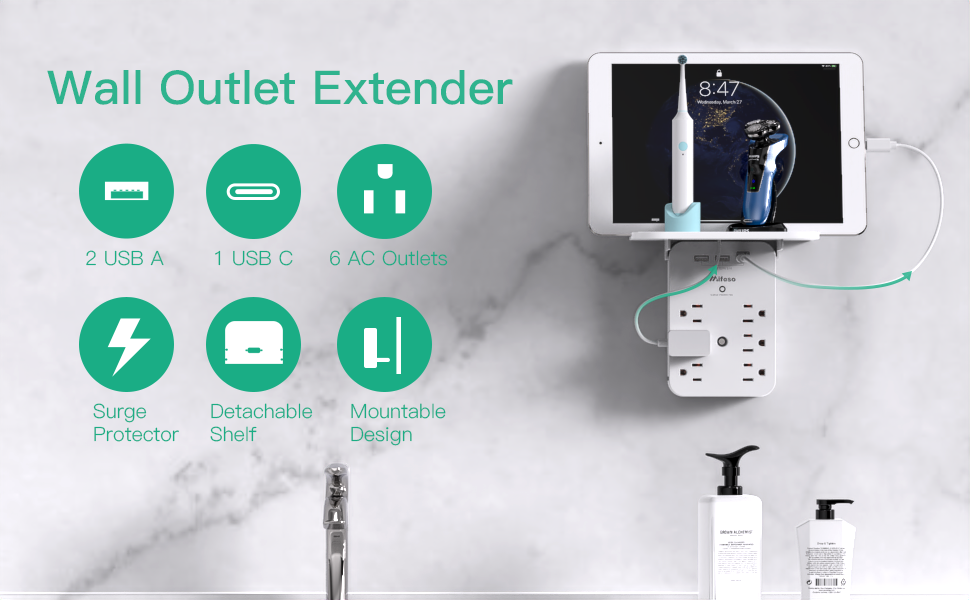 wall outlet extender