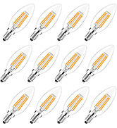 12 Pack Dimmable E12 LED Candelabra Bulb