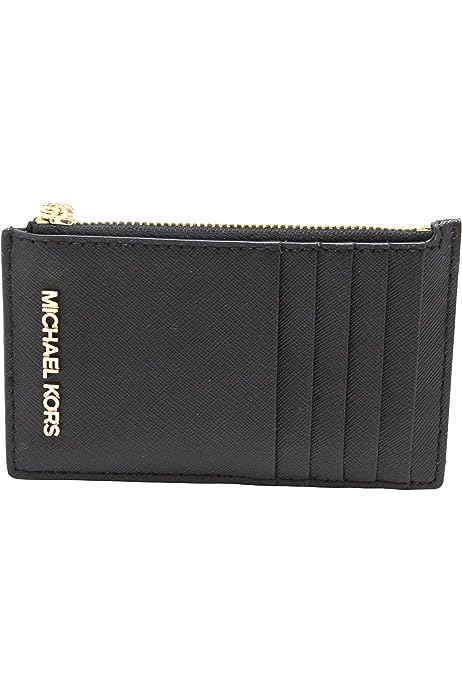 Jet Set Travel Top Zip Card Case Wallet Coin Pouch Black