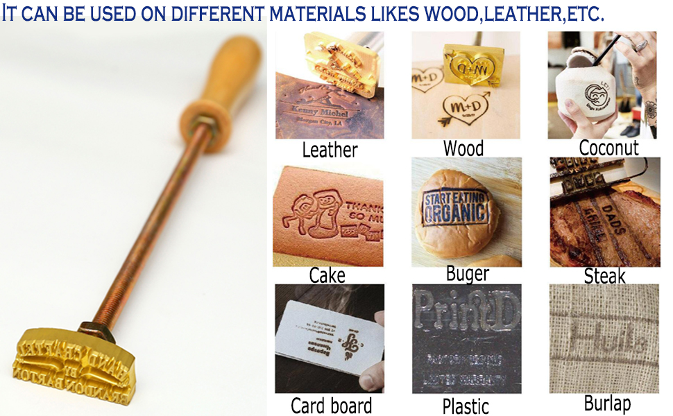 Burn outcome on different materials.