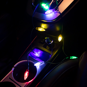 USB Christmas lights for car