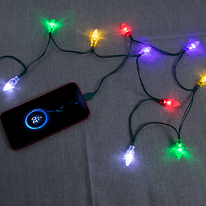 led Christmas light bulb phone charger