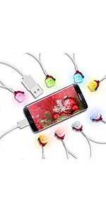 Christmas lights charger cable USB