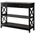 Convenience Concepts Oxford 1 Drawer Console Table, Black