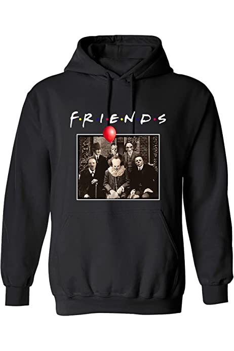 Horror Friends Pennywise Michael Myers Jason Voorhees Halloween Hoodie Jacket Coat