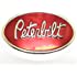 TotalShop Peterbilt Chrome Red Motors Belt Buckle