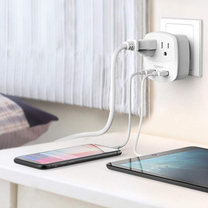 Multi plug outlet extender