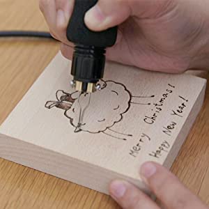 safe pyrography station wood burning pencil safety with transformer 110V