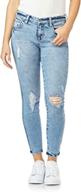 WallFlower Women's Juniors Insta Vintage Legendary Ankle Skinny Jeans