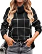 ZESICA Women's 2023 Turtleneck Batwing Sleeve Loose Oversized Chunky Knitted Pullover Sweater Jumper Tops