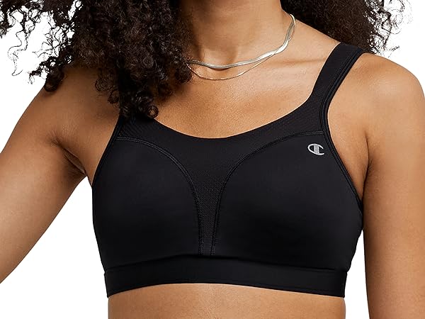 Champion Women&amp;#39;s Sports Bra, Spot Comfort, Maximum Support, High-Impact Sports Bra for Women