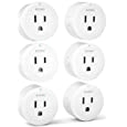 Ecoey Smart Plug - Smart Home Wi-Fi Outlet with Timing and Appointment Function, Smart Plugs with Alexa and Google Home for Voice Control, Familywell Pro/Tuya APP, ETL Listed, GW2001, 6 Packs