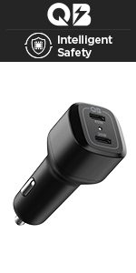 Spigen USB C Car Charger, 65W Dual USB Car Charger Fast Charge