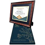 Wooden Diploma, Certificate, Degree Frame - 8.5x11 with mat and 11x14 w/o mat graduation document frames - for bachelors and masters degree, high school or college, diploma or certificate award frame