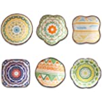 RareCi Ceramic Dip Bowls Set for Dessert,Soy,Condiments,Side Dishes,Dip,Sauce Dish,Set of 6,4 Oz