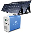 BLUETTI EB240 Portable Power Station 2400Wh with 2pcs Solar Panel 120W, Lithium Backup Battery Solar Generator for Home Emergency, 1000W AC Outlet , MPPT, Foldable Solar Panel Bundle, Indoor &amp; Outdoor Power Alternative