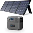 BLUETTI Solar Generator, AC200P Portable Power Station 2000Wh/2000W (Peak 4800W ) with SP350 350W Solar Panel Included, LiFePo4 Battery Pack for Outdoor Camping RV High-Power Appliances Off-grid Emergency